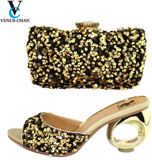 New Fashion African Wedding Italian Shoe and Bag Sets Shoe and Matching Bag for Nigeria Party Designer Shoes Women Luxury 2020