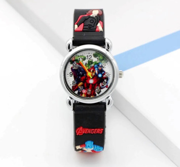 New fashion Cartoon 3D Captain America Wrist watch kids children cartoon quartz watches christmas gift