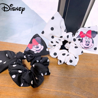 New Fashion Disney Mickey Mouse Women Ornament Kids Cute Round Point Rubber Band Bowknot Headwear Hair Hoop For Baby Girls Gift