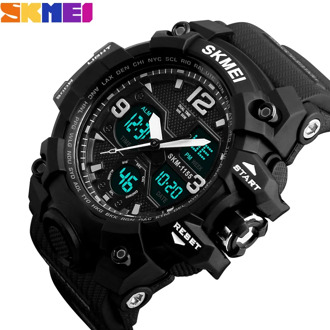 New Fashion Men Sports Watches SKMEI Men Quartz Analog LED Digital Clock Man Military Waterproof Watch Relogio Masculino 1155B