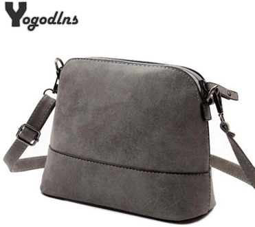 New fashion women's messenger bag scrub shell bag Nubuck Leather small crossbody bags over the shoulder women handbag