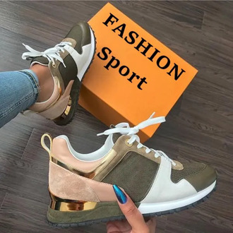 New Fashion Women Sneakers Leopard Print Leather Thick Bottom Increased Sneakers Casual Sports Shoes Zapatos De Mujer 2020