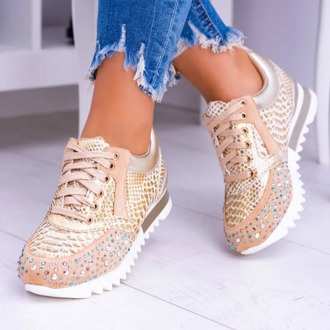 New Fashion Women Sneakers Women Casual Snakeskin Print Shoes Female Flats Platform Spring Autumn Lace Up Vulcanized Shoes