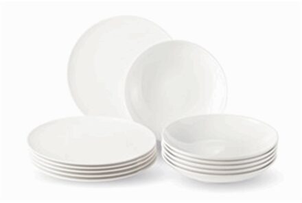 New Fresh Basic Tafel Serviesset 12-delig Wit