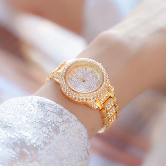 New Full Diamond Women's Watch Crystal Ladies Bracelet Wrist Watches Clock relojes Quartz ladies watches for women 0803935