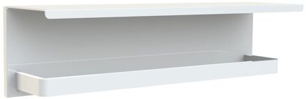 New Game - tablet handdoekhouder - 40cm - mat wit gelakt aluminium