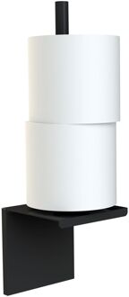 New Game - wc-papier voorraadhouder - mat zwart gelakt aluminium