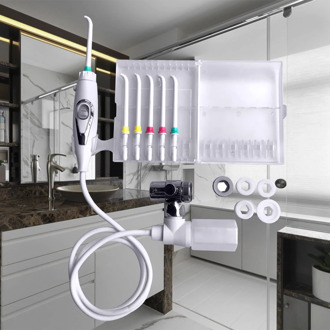 New Generation Switch Faucet Oral Irrigator Water Dental Flosser 6 Nozzles Tooth Jet Flossing Irrigation Oral Care Mouth Cleaner