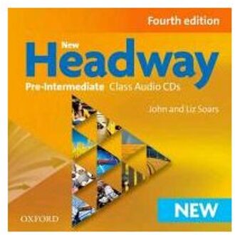 New Headway - Pre-intermediate 4th edition class audio-cd's (3x)