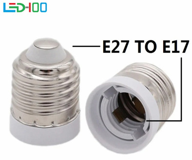 NEW High Quality Fireproof Material Lamp Base E27 to E17 Adapter Conversion Socket E27 to E17 Lamp Holder Converter