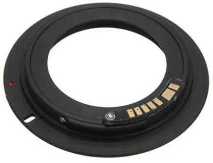 New High Quality Lens Adapter Black For M42 Chips Lens to Canon EOS EF Mount Ring Adapter AF III Confirm