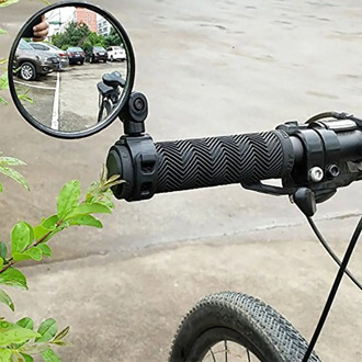 New High Quality Universal 360 Rotate Adjustable Bicycle Rearview Handlebar Wide-angle Convex Mirror Cycling Rear View MTB Bike