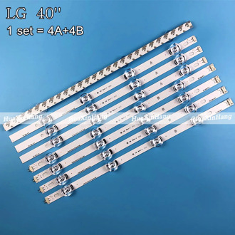 New Kit 8 PCS LED Backlight strip For LG 40LF630V 40LF570V INNOTEK 40 DRT4.0 DRT 4.0 3.0 40 inch A B SVL400 6916L-0885A 0884A