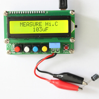 New Lc100- Digital LCD High Precision Inductance Capacitance Meter Capacitor Tester Frequency 1Pf-100Mf 1Uh-100H Lc100-+Te
