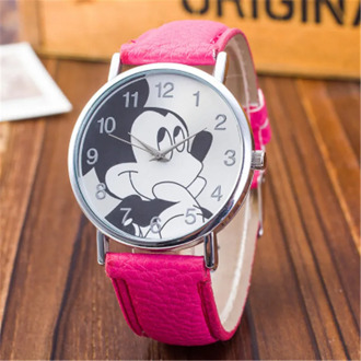New Leather Fashion Brand Bracelet Quartz Watches Kids Chilren boy girl Cartoon Casual Wristwatch Clock Hour
