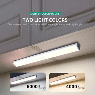 New LED Body Induction Cabinet Light Bar Light Wireless Closet Light Free Wiring Charging Cabinet Light Indoor Lighting