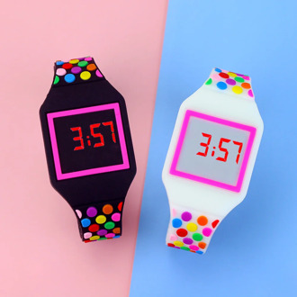 NEW LED Children Watches Kids Sport Electronic Wristwatch Jelly Color LED Digital Boys Watch for Girls Clock