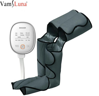 New Leg Air Compression Massager Heated for Foot and Calf Thigh Circulation with Handheld Controller 2 Modes 3 Intensities