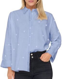 New Lina Grace LS Emb Blouse Dames - XS