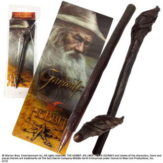New Line Cinema THE HOBBIT - Gandalf Staff Pen and Paper Bookmark