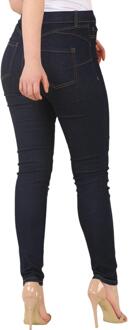 New Look Nieuwe Look Dames Emilee Jeggings in Indigo Indigoblauw - EU 40 Normaal / UK 12 Normaal