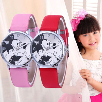 New Lovely Cartoon Children Watch Fashion Kids Watches Children Watch Large Dial Quartz Wristwatches Girls Clock Reloj Montre