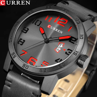 NEW Luxury Brand CURREN Men Sport Watches Men's Quartz Clock Man Army Military Leather Wrist Watch Relogio Masculino