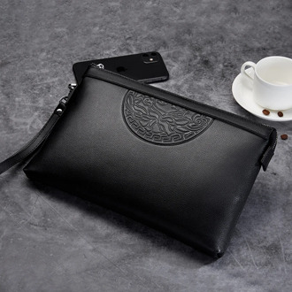 NEW Men Clutch Bags Genuine Leather Long Wallet Men Large Capacity Handy Bags Phone Pocket Male Purse With iPad Tablet Clutches