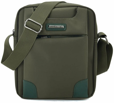 New Men's Nylon Shoulder Bag Korean Version of Pure Color Business Simple Shoulder Messenger Bag Vertical Men's Crossbody Bag