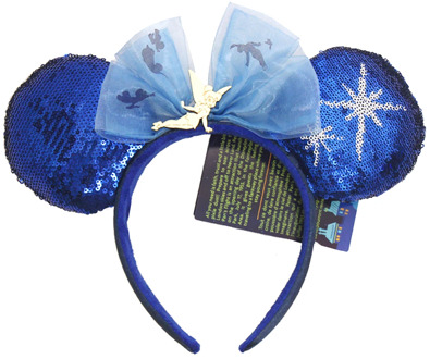 New Minnie Ears Headband Holiday party Blue fairy Bows Hairband EARS COSTUME Headband Cosplay Plush Adult/Kids Headband Gift
