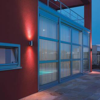 NEW MYRA UP/DOWN wandlamp Wandlamp 2x70W Grijs Chroom IP55 233114