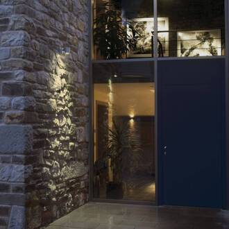 NEW MYRA wandlamp Wandlamp 1x50W Grijs Chroom IP55 233104