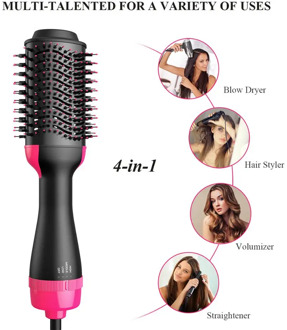 New One Step Hair Dryer and Volumizer 3 in 1 Hot Air Brush Professional Blow Dryer Comb Curling Iron Hair Straightener Brush