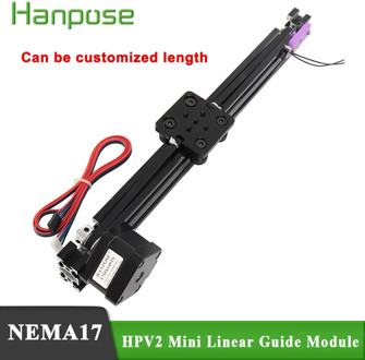 NEW Openbuilds HPV2 Mini V linear actuator Effective travel 200mm Linear module with NEMA17 stepper motor for Reprap 3D printer