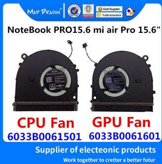 NEW original CPU Cooling fan VIDEO GPU Cooling Fan left right Fan For Xiaomi NoteBook PRO 15.6 mi air Pro 15.6" CPU Fan GPU Fan