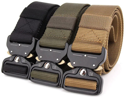 New Outdoor Tactical Rigger Belt Quick Release Military Men's Belt Nylon Adjustable Heavy Duty Multi-functional Hanging Buckle