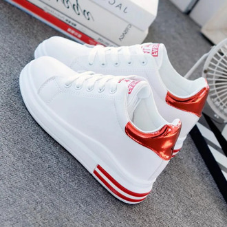 New Platform Wedges Women's Sneakers Spring High Quality Breathable Increased Women's Shoes Small White Casual Shoes