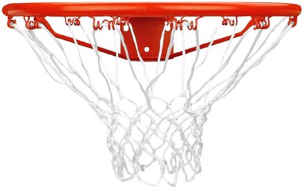 New Port Basketbalring + Net rood - wit - 1 SIZE