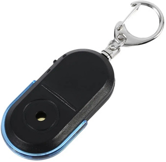 New Portable Size Keychain Old People Anti-Lost Alarm Key Finder Wireless Useful Whistle Sound LED Light Locator Finder Keychain