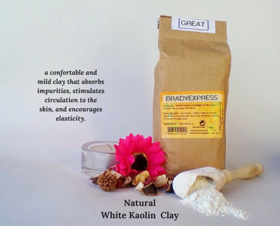 New Pure Organic White Clay Kaolin Fine Powder Face Mask 1000g 1 Kg Free Shipping