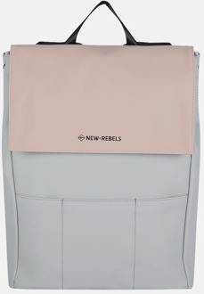 New Rebels Fane rugzak 15.6 inch oudroze beige