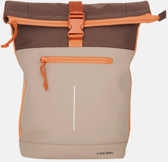 New Rebels Ferron laptoprugzak coffee Bruin