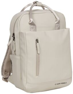 New Rebels Harper Laptop Backpack 13.3" beige - H 38 x B 28 x D 8 cm
