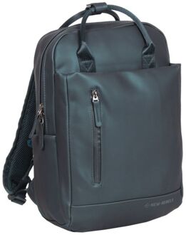 New Rebels Harper Laptop Backpack 13.3" metallic green Groen - H 38 x B 28 x D 8 cm