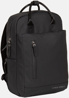 New Rebels Harper rugzak 13.3 inch black Zwart