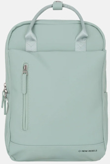 New Rebels Harper rugzak 13.3 inch salie groen Lichtgroen