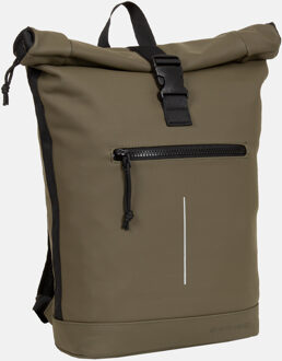 New Rebels Mart laptop rugzak 15 inch olive Groen