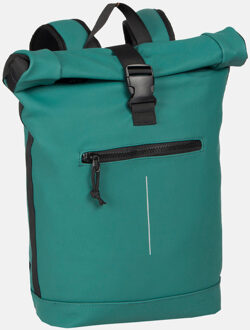 New Rebels Mart Waterproof Rolltop Laptop Rugzak - 15,6 inch - Petrol