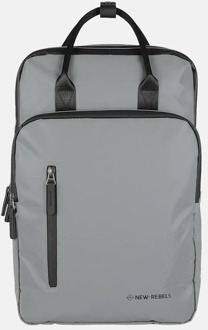 New Rebels Milwaukee rugzak 15.6 inch zilver reflectie Grijs