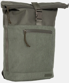 New Rebels New York rugzak rolltop 13 inch sage green Groen
